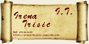 Irena Trišić vizit kartica